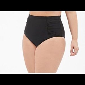 Forever 21 High Waist Ruched Bikini Bottom